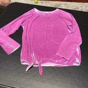 ERGE girls purple tie dyed shirt, large